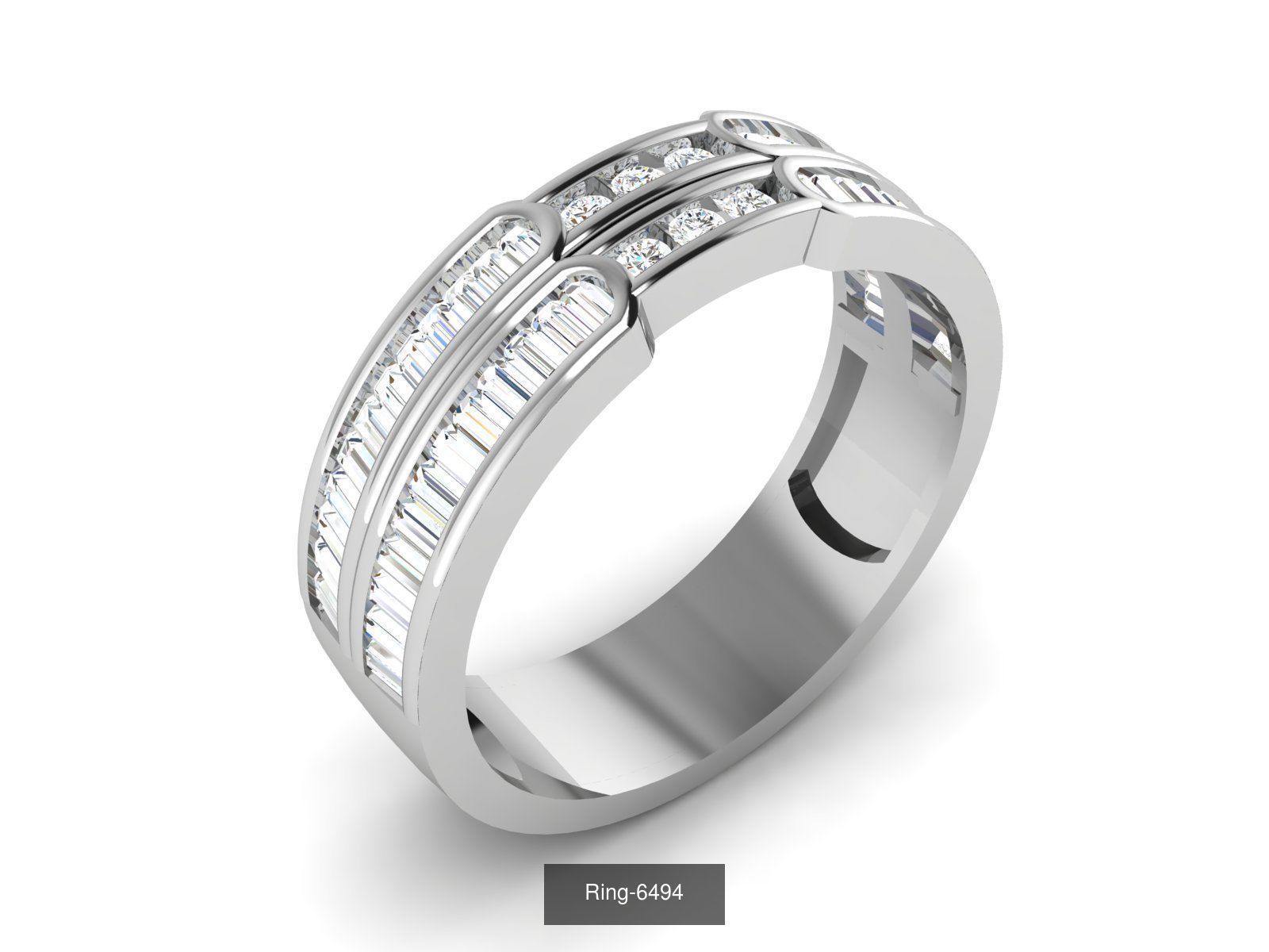 62 Bands Rings 3dm render details 3D Model Collection_63