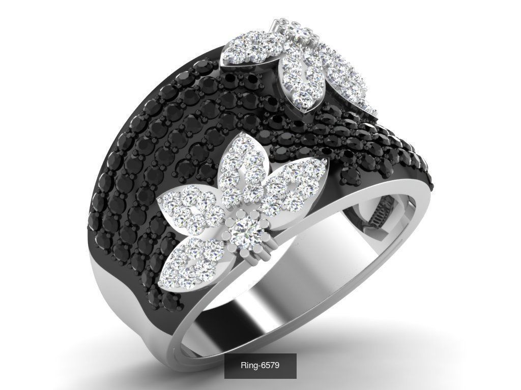 62 Bands Rings 3dm render details 3D Model Collection_42