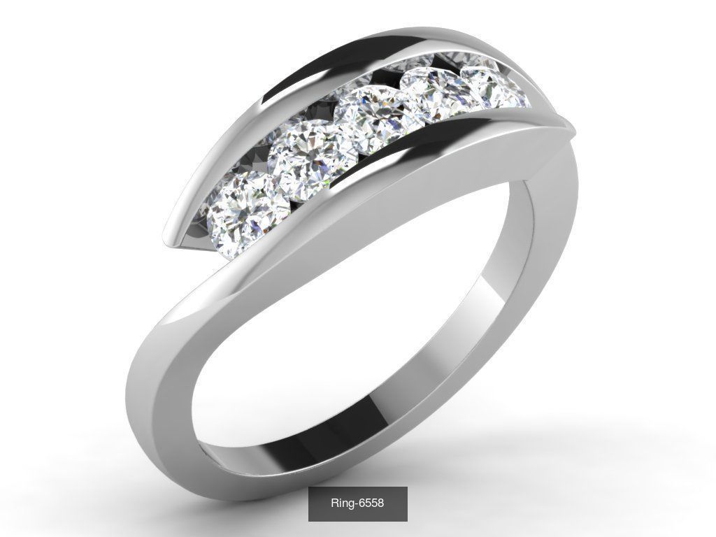 62 Bands Rings 3dm render details 3D Model Collection_48