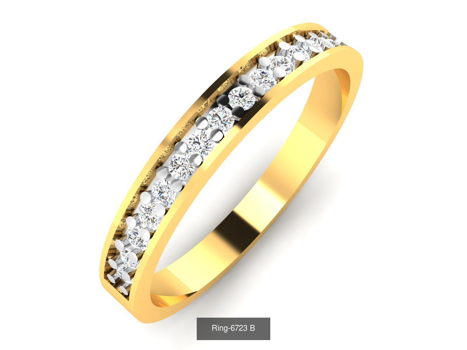 62 Bands Rings 3dm render details 3D Model Collection_32