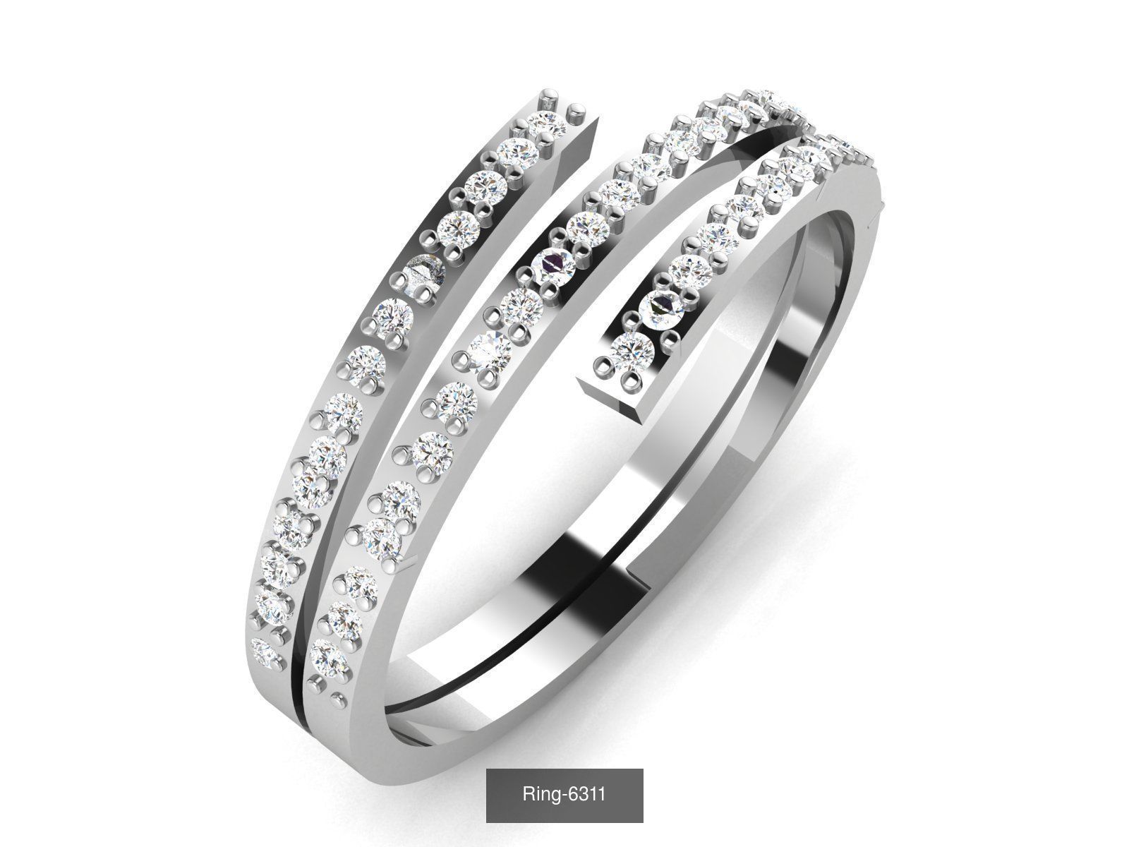 62 Bands Rings 3dm render details 3D Model Collection_30