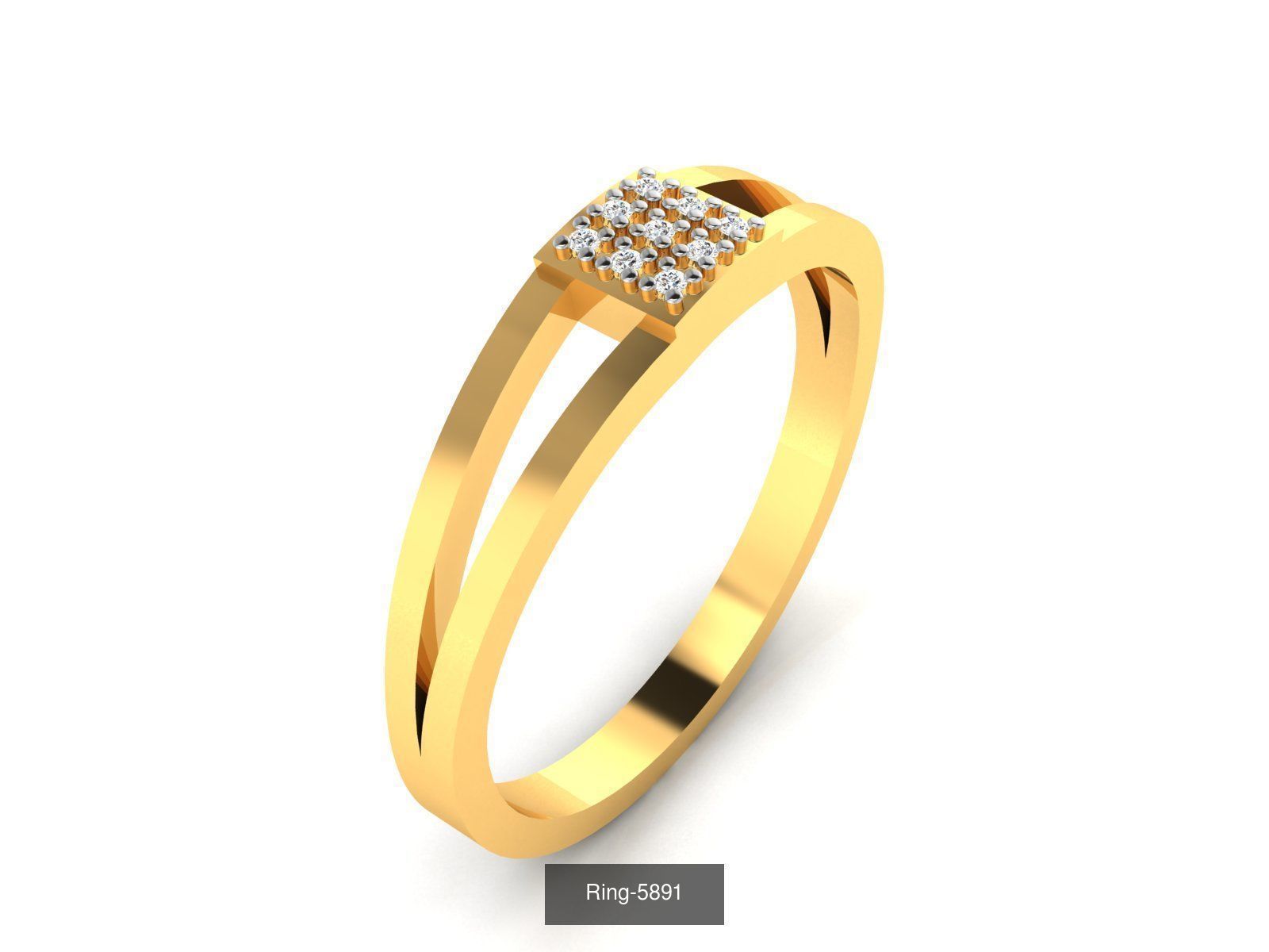 62 Bands Rings 3dm render details 3D Model Collection_25