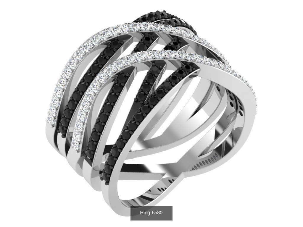 62 Bands Rings 3dm render details 3D Model Collection_41