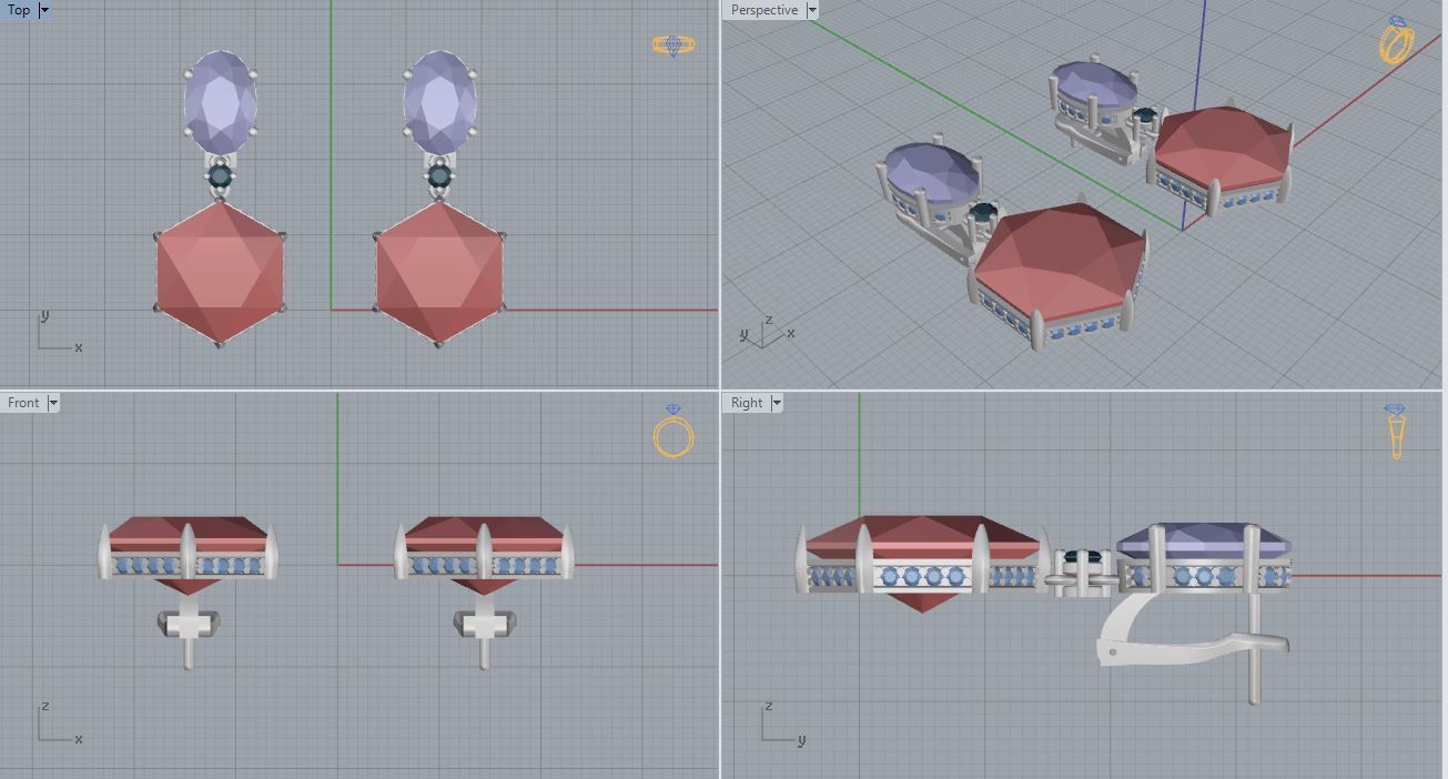 Earrings 09 3D print model_9