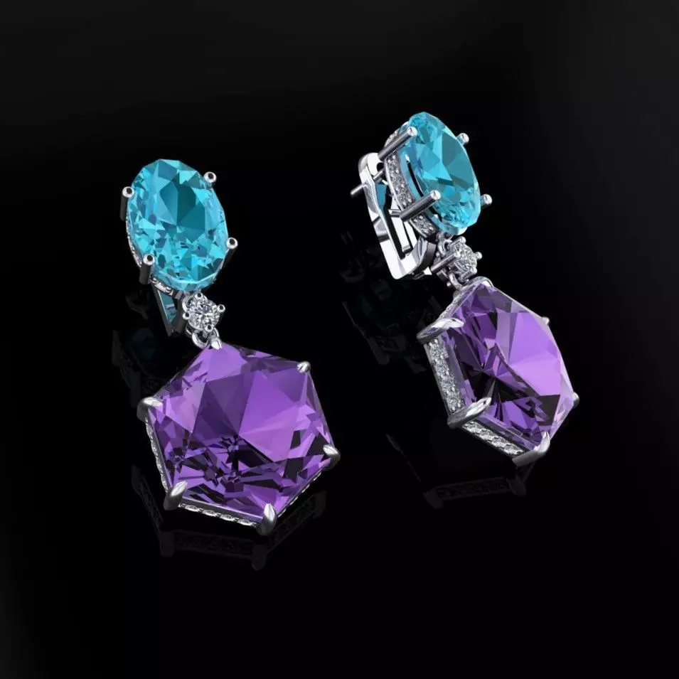 Earrings 09 3D print model_0