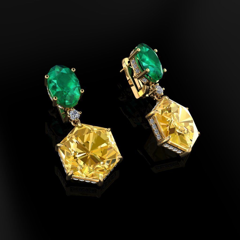 Earrings 09 3D print model_2