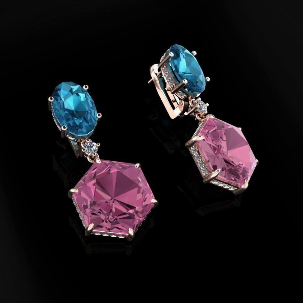 Earrings 09 3D print model_1