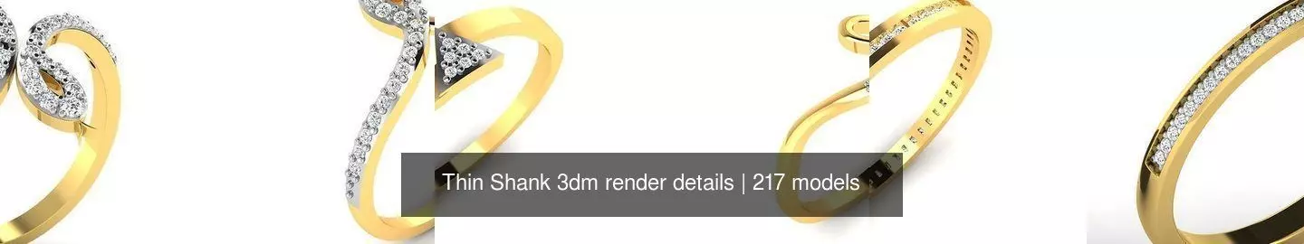 217 Thin Shank 3dm render details 3D Model Collection_1