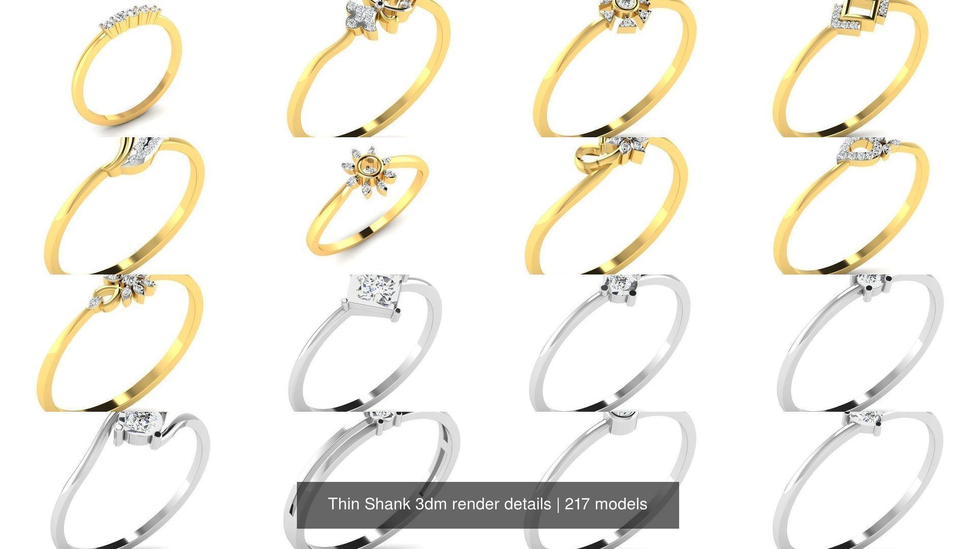 217 Thin Shank 3dm render details 3D Model Collection_3