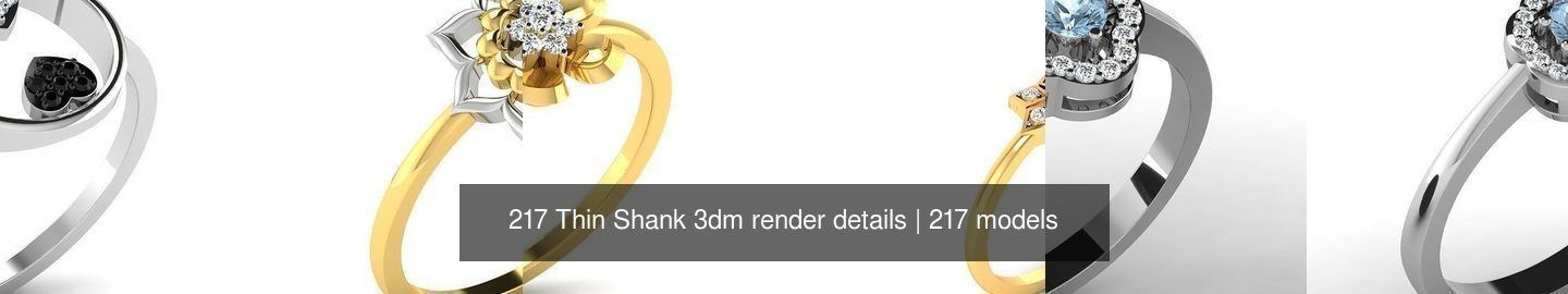 217 Thin Shank 3dm render details 3D Model Collection_23
