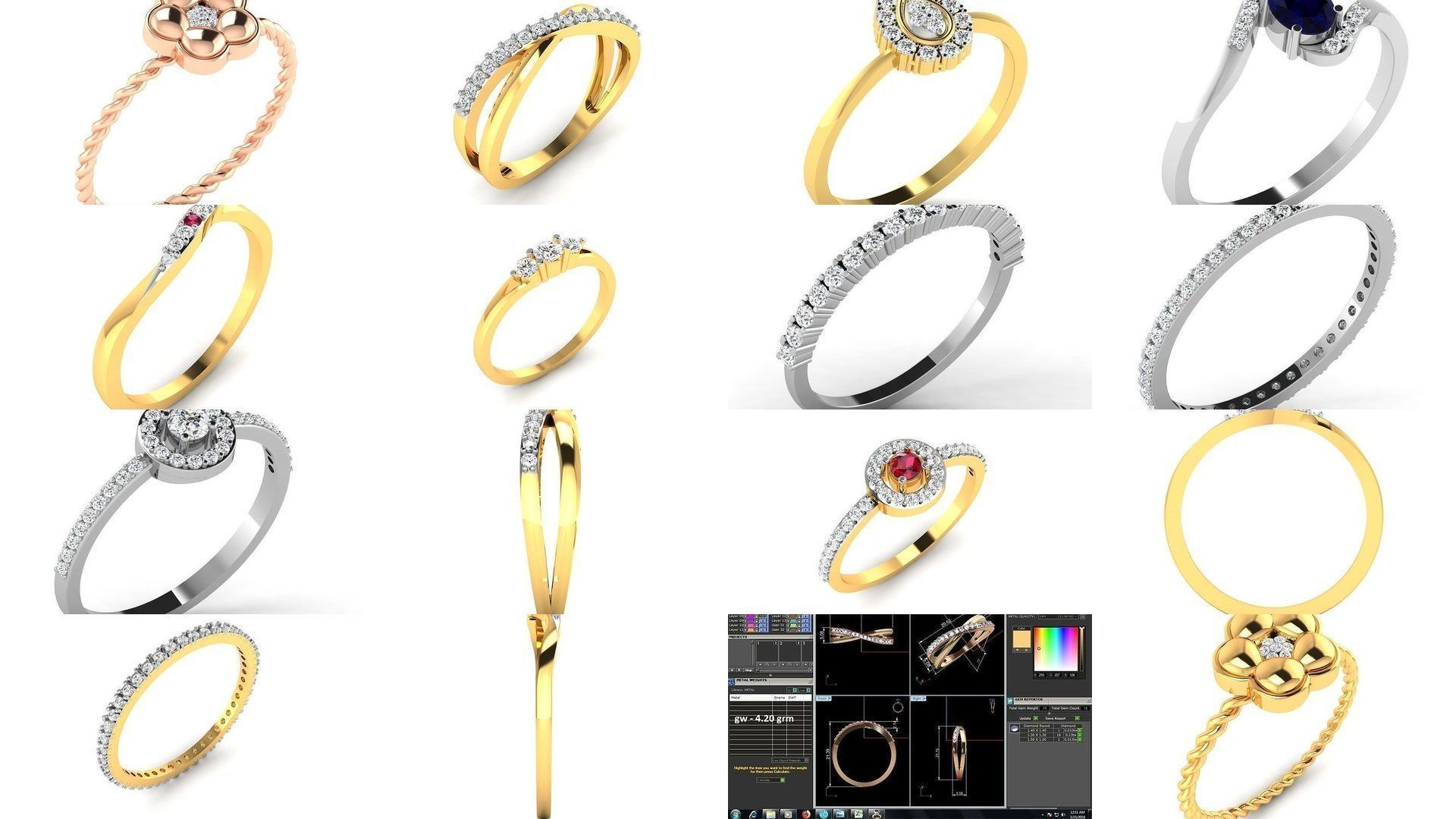 217 Thin Shank 3dm render details 3D Model Collection_21