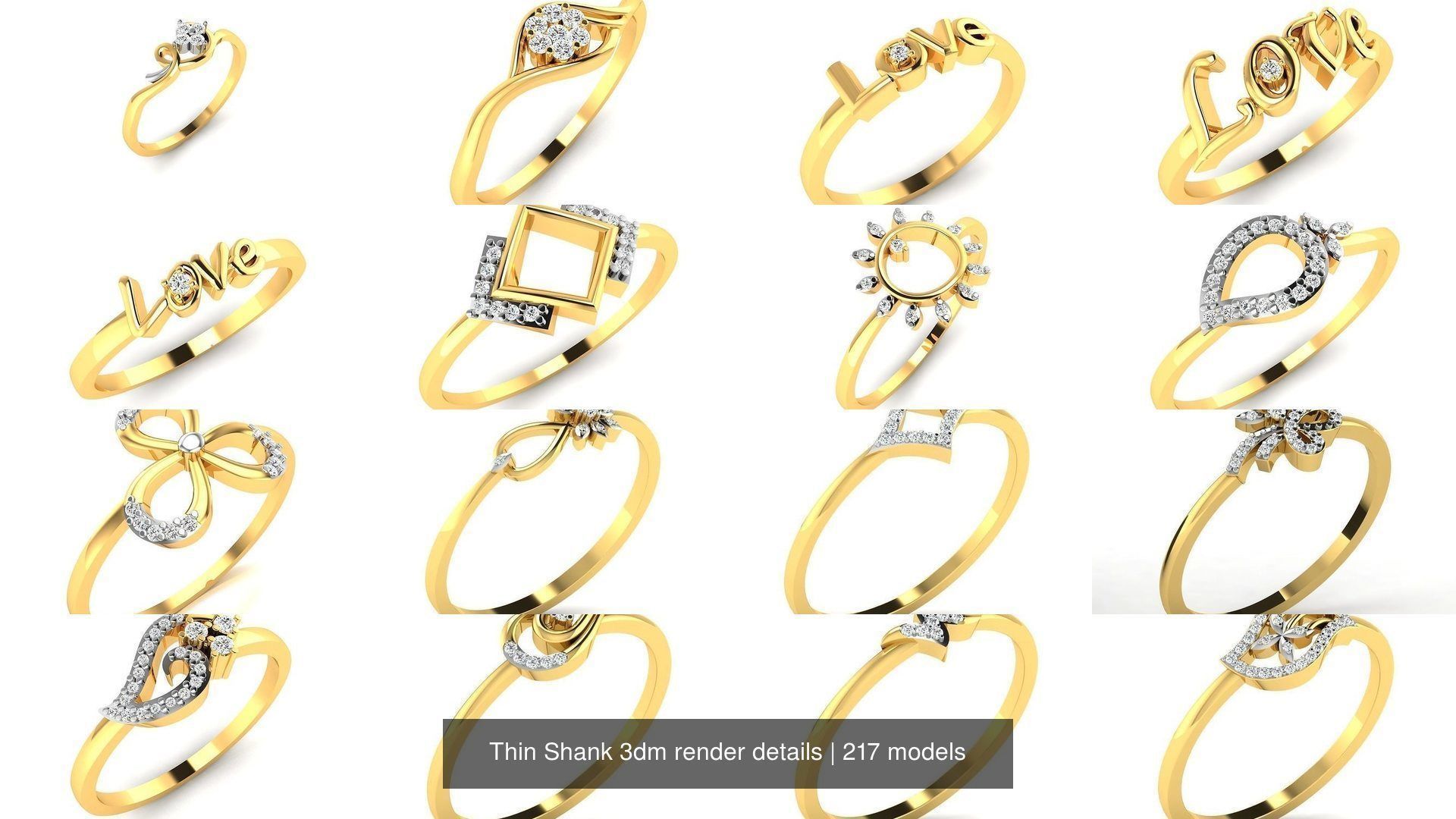 217 Thin Shank 3dm render details 3D Model Collection_12