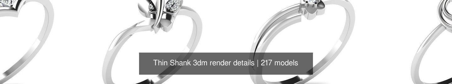 217 Thin Shank 3dm render details 3D Model Collection_5