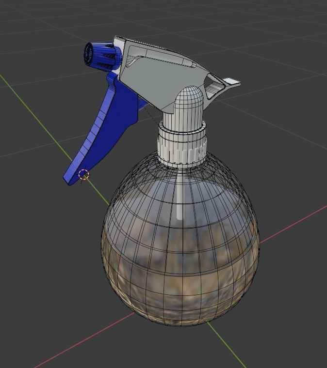 Manual sprayer 3D model_2