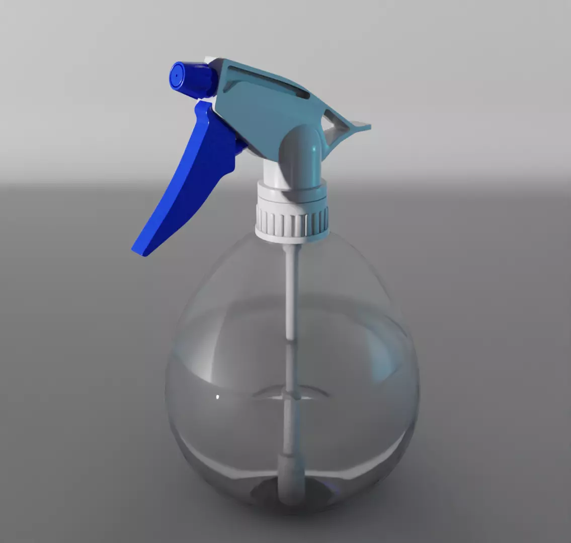 Manual sprayer 3D model_0