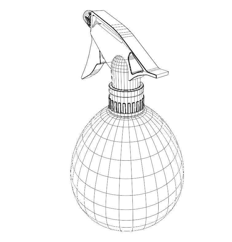 Manual sprayer 3D model_9