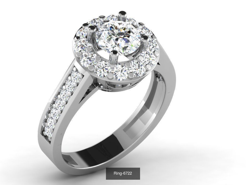 26 Solitaire rings 3dm renders details  3D Model Collection_20