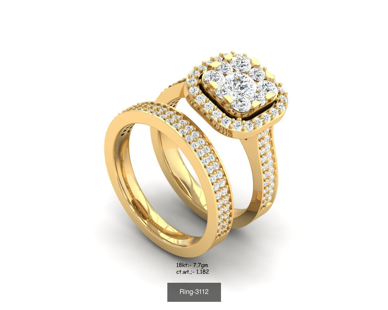26 Solitaire rings 3dm renders details  3D Model Collection_4