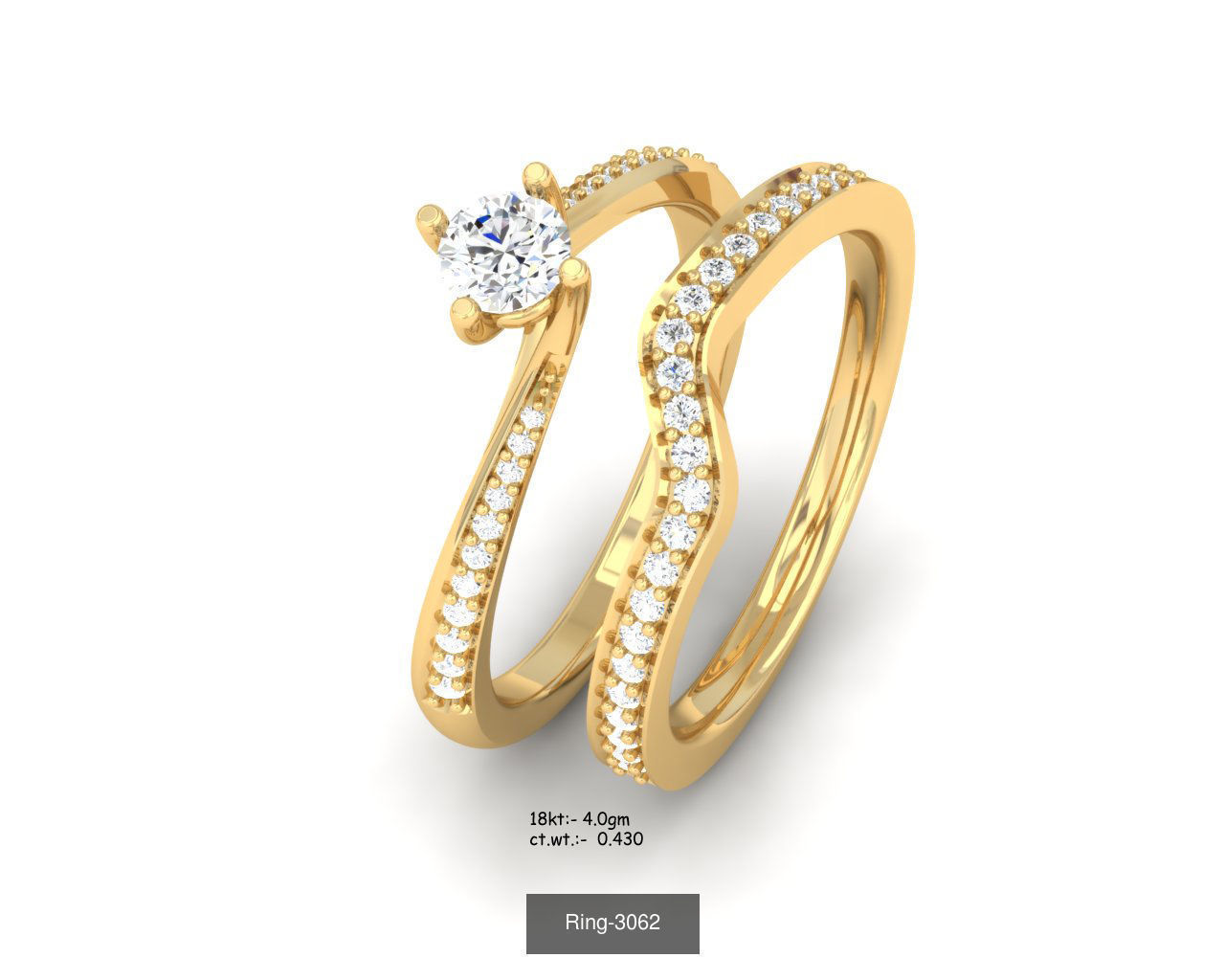 26 Solitaire rings 3dm renders details  3D Model Collection_6
