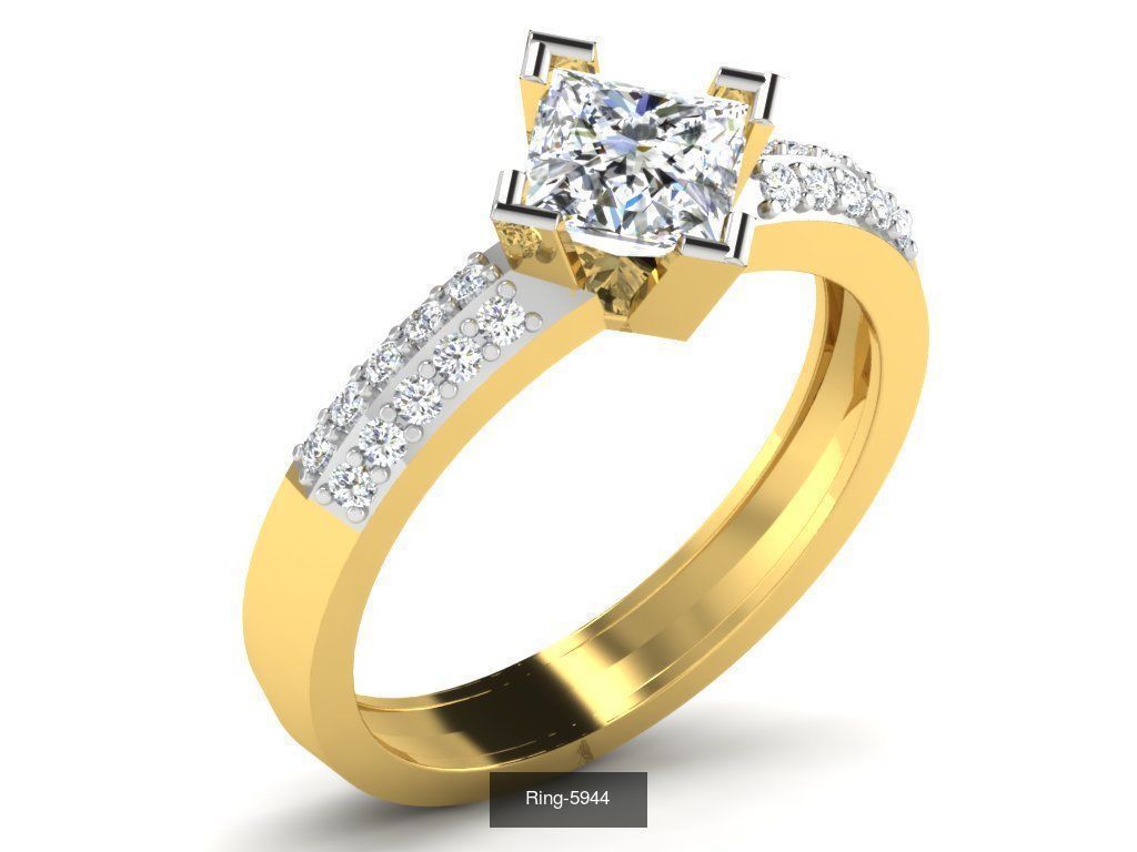 26 Solitaire rings 3dm renders details  3D Model Collection_14