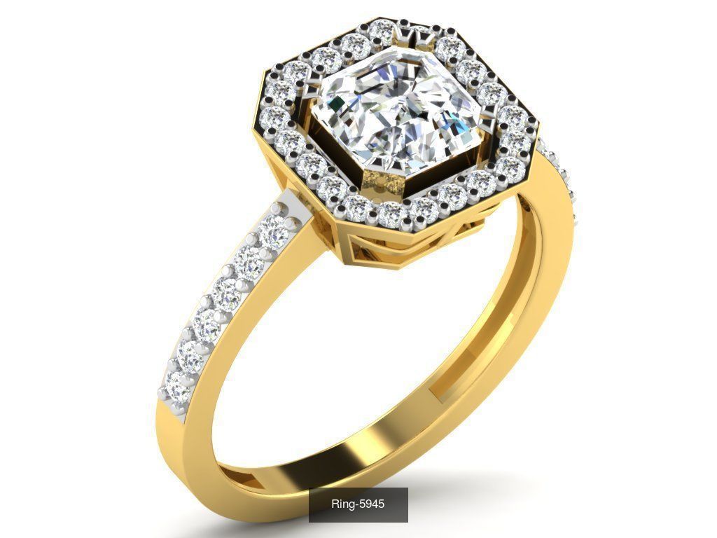 26 Solitaire rings 3dm renders details  3D Model Collection_13