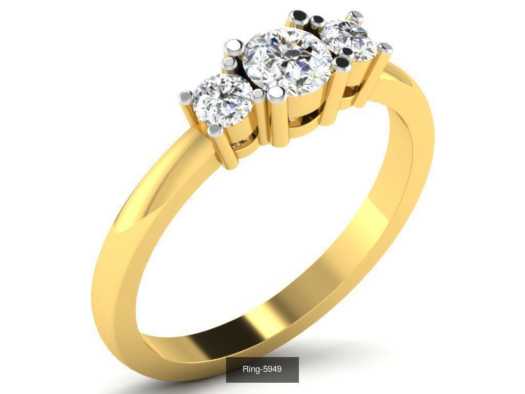 26 Solitaire rings 3dm renders details  3D Model Collection_12