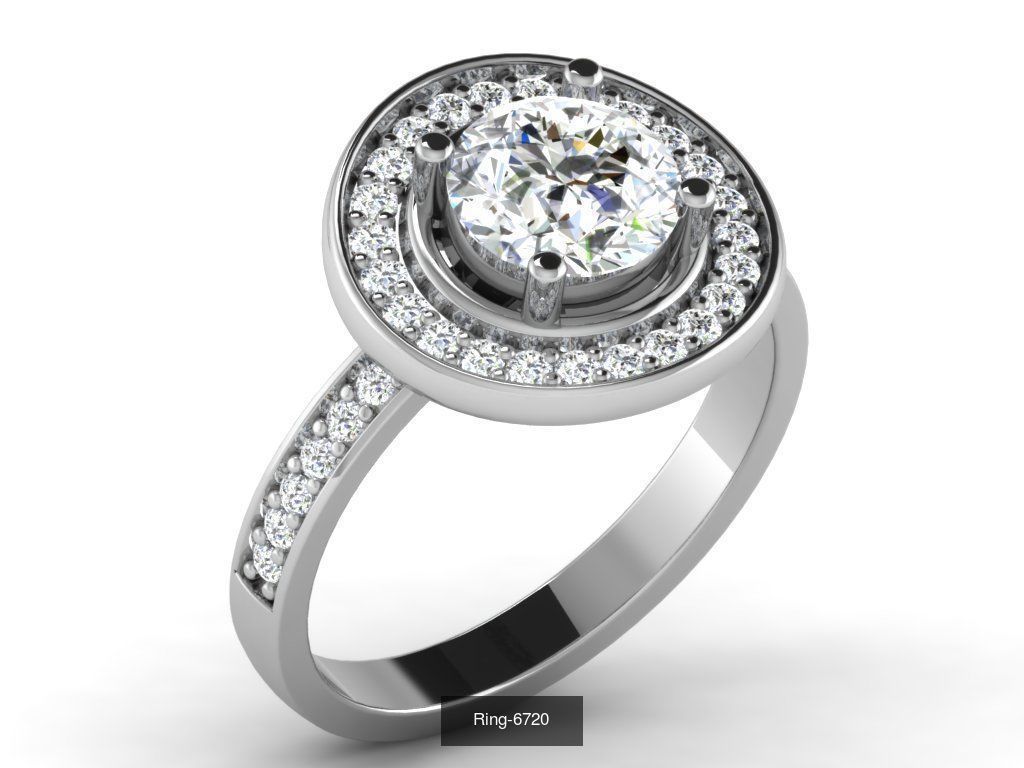 26 Solitaire rings 3dm renders details  3D Model Collection_21