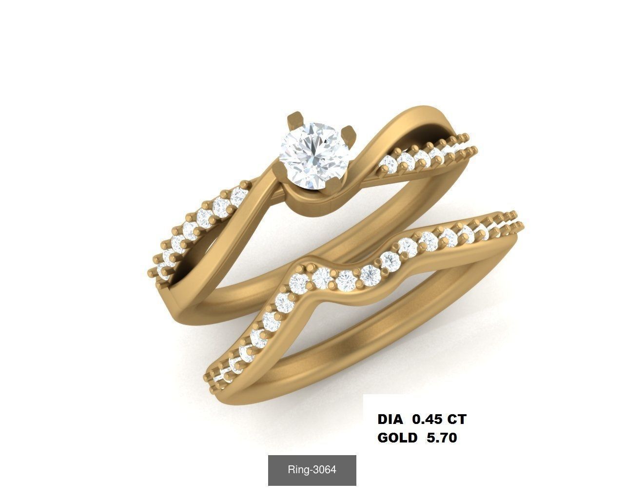 26 Solitaire rings 3dm renders details  3D Model Collection_5