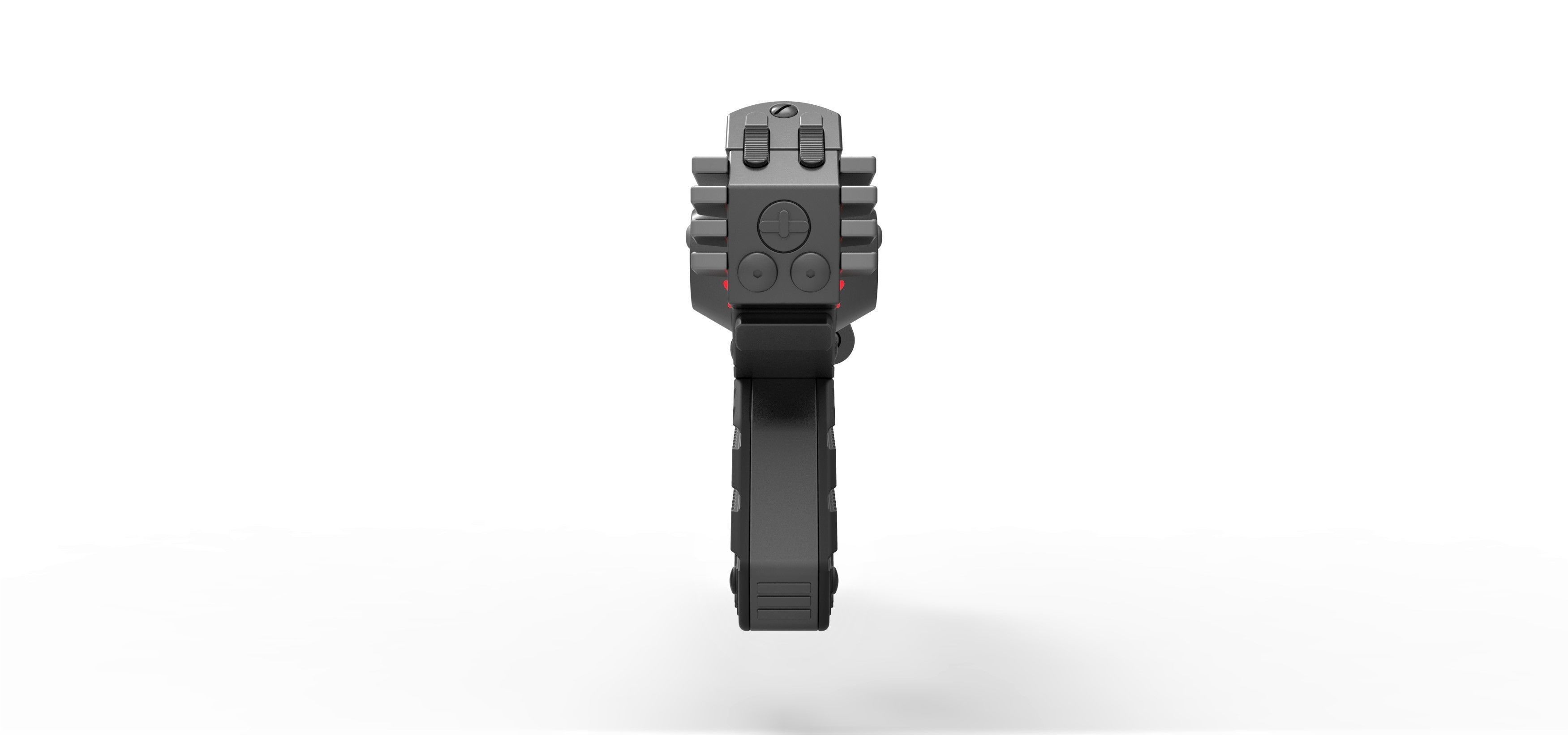 Skeletor trooper pistol from Masters of the Universe 1987 3D model_10