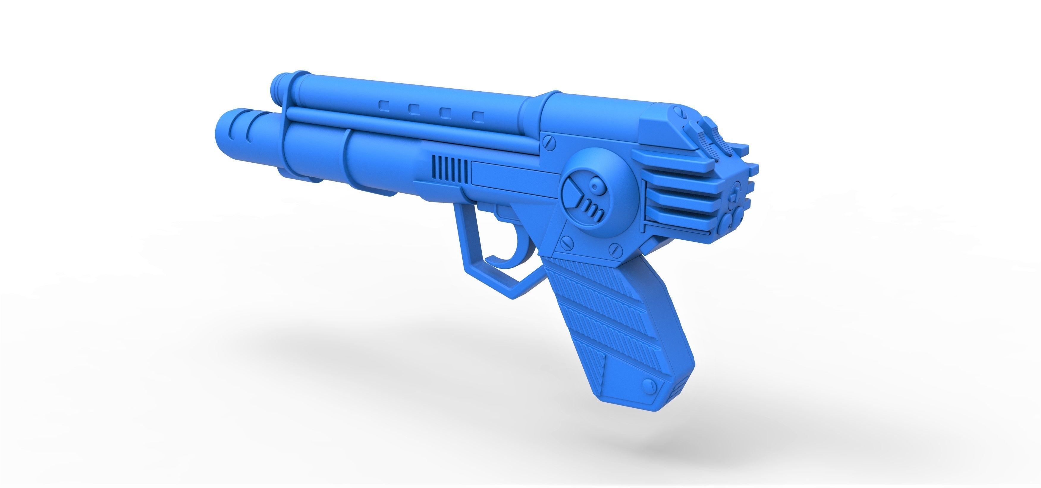 Skeletor trooper pistol from Masters of the Universe 1987 3D model_18