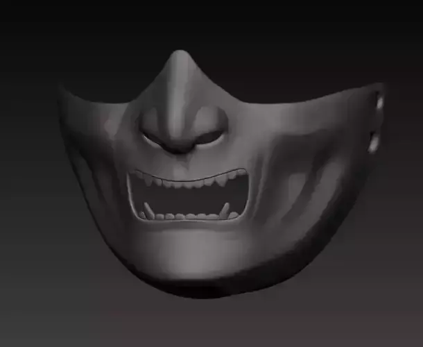 Shogun Mask 3rd SubDiv 3D print model