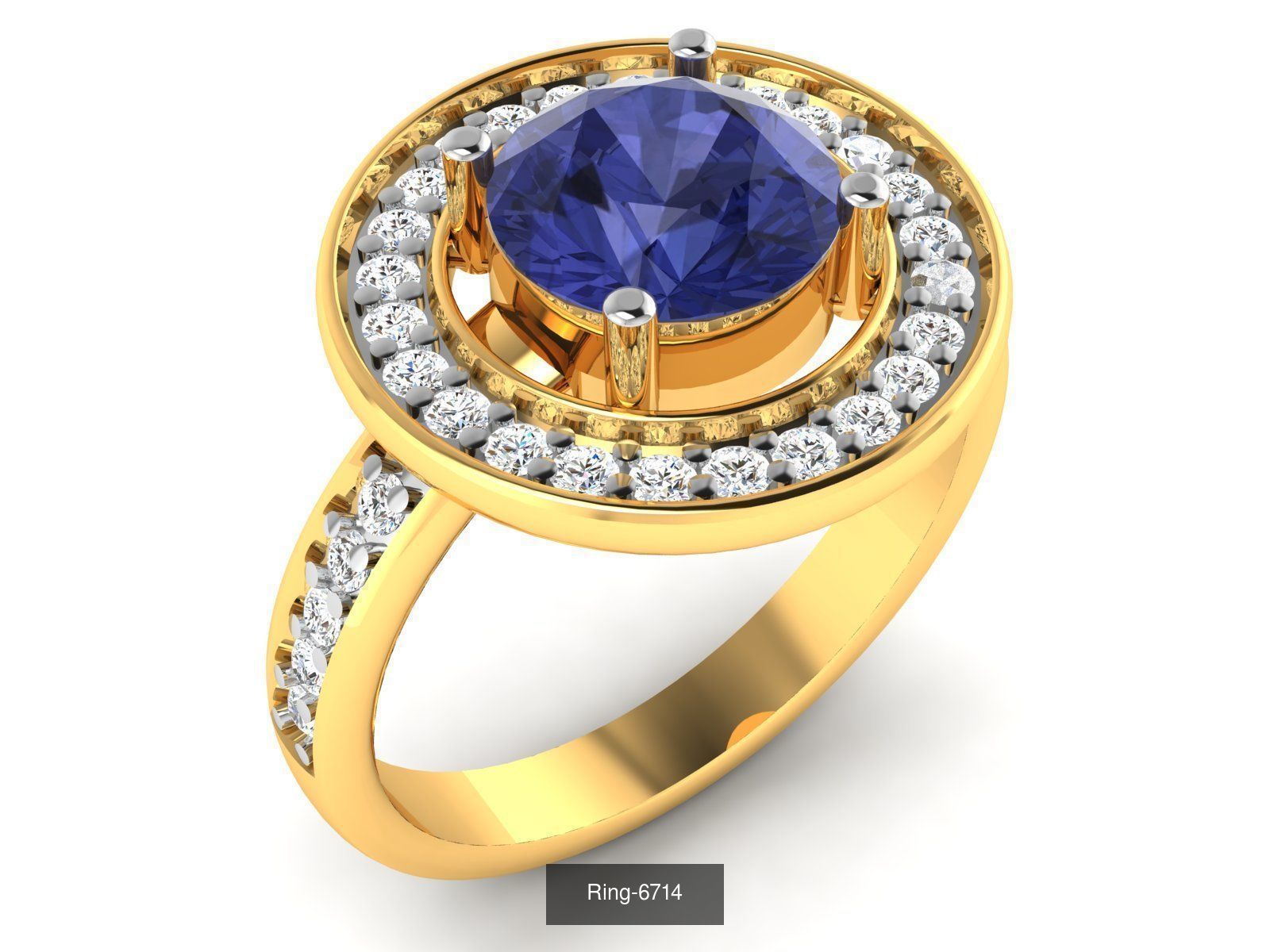 106 Gemstone Rings 3dm renders details 3D Model Collection_86
