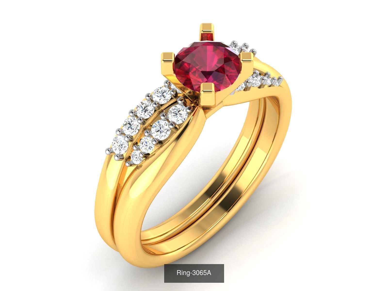 106 Gemstone Rings 3dm renders details 3D Model Collection_14