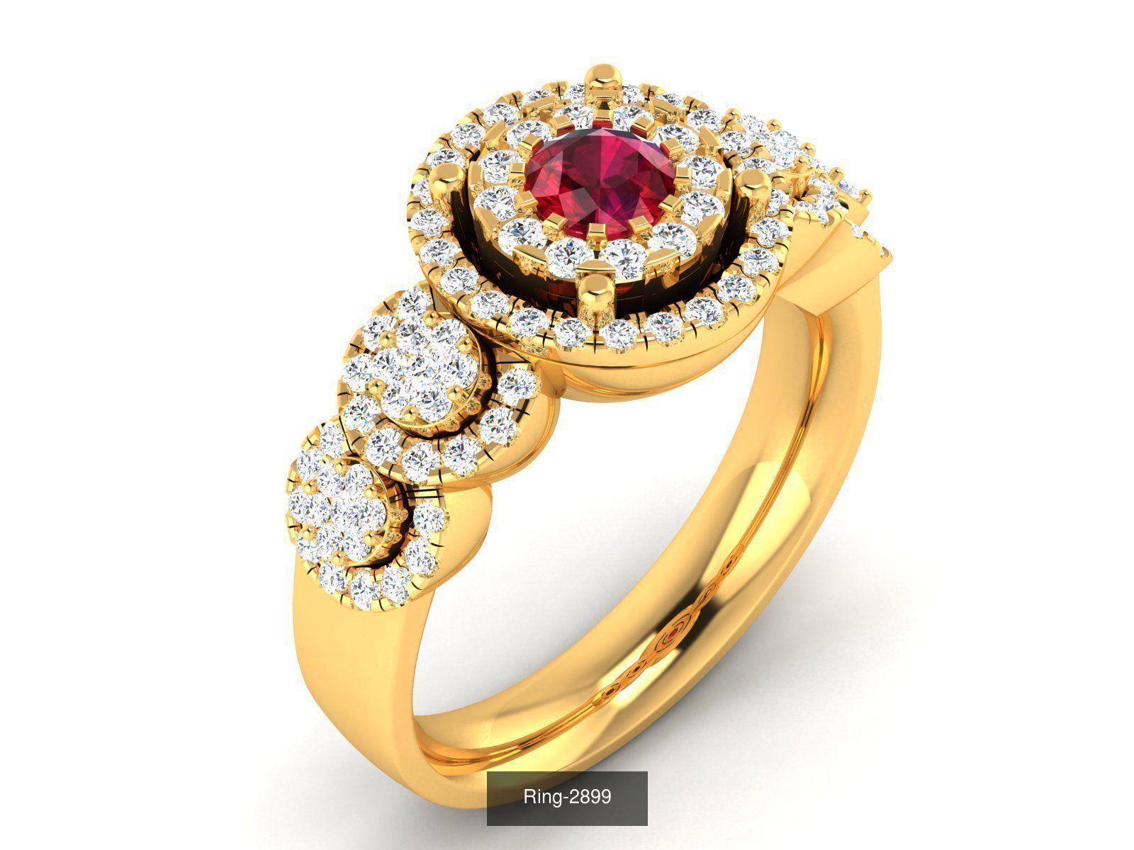 106 Gemstone Rings 3dm renders details 3D Model Collection_30