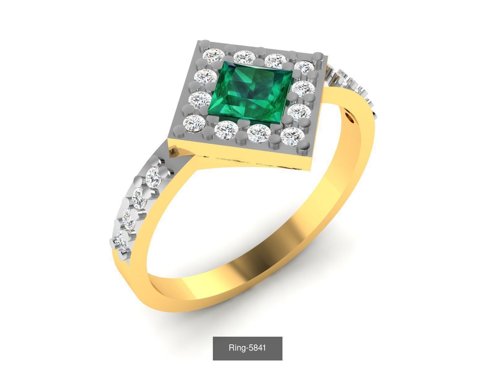106 Gemstone Rings 3dm renders details 3D Model Collection_57