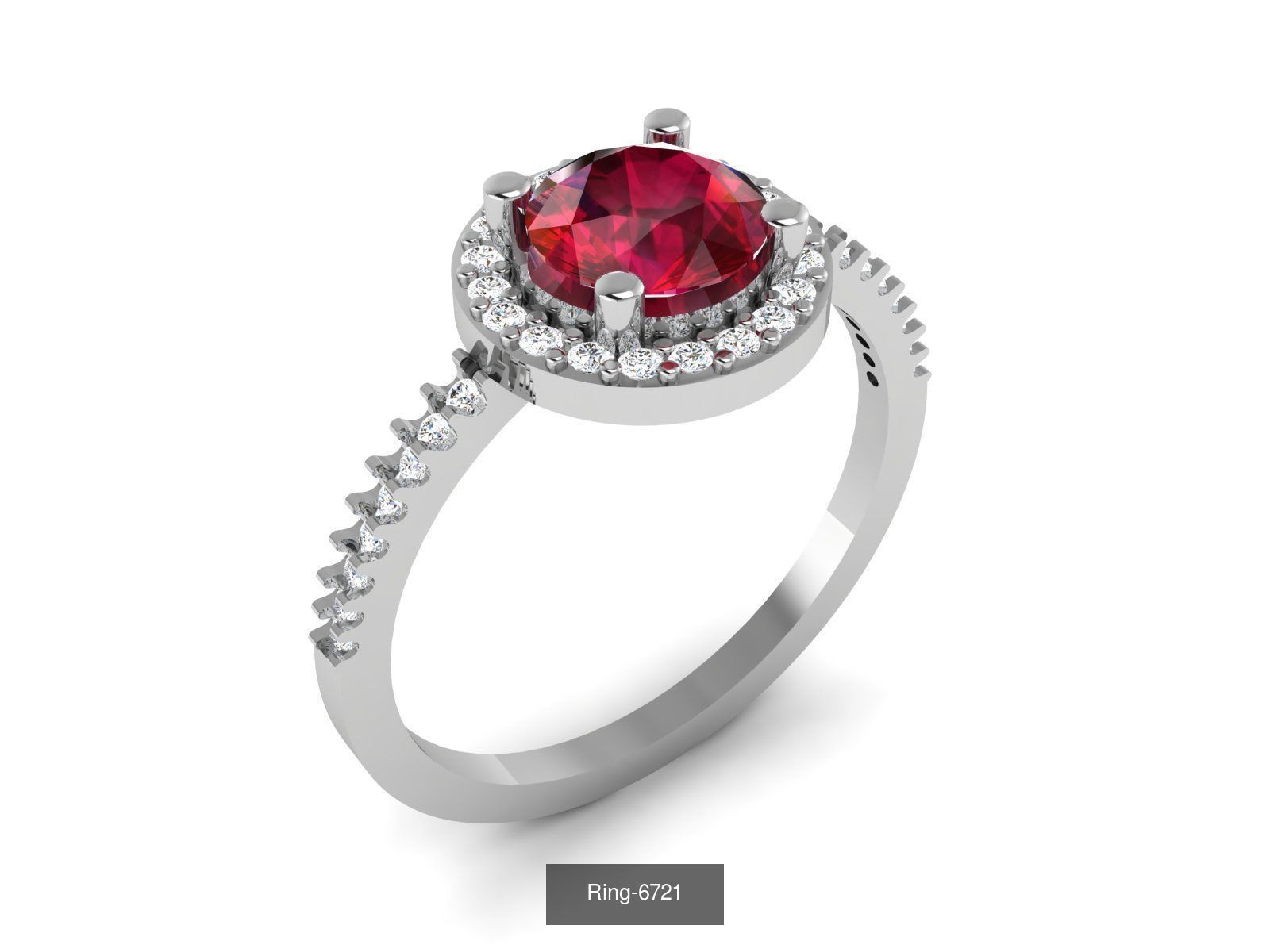 106 Gemstone Rings 3dm renders details 3D Model Collection_84