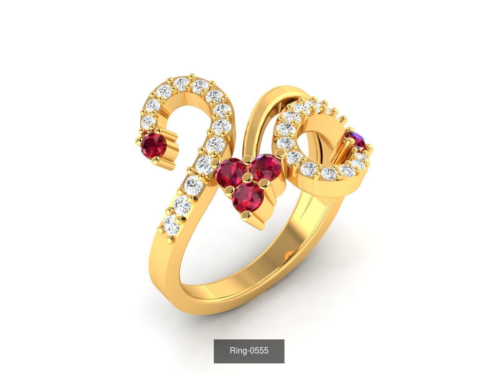 106 Gemstone Rings 3dm renders details 3D Model Collection_40