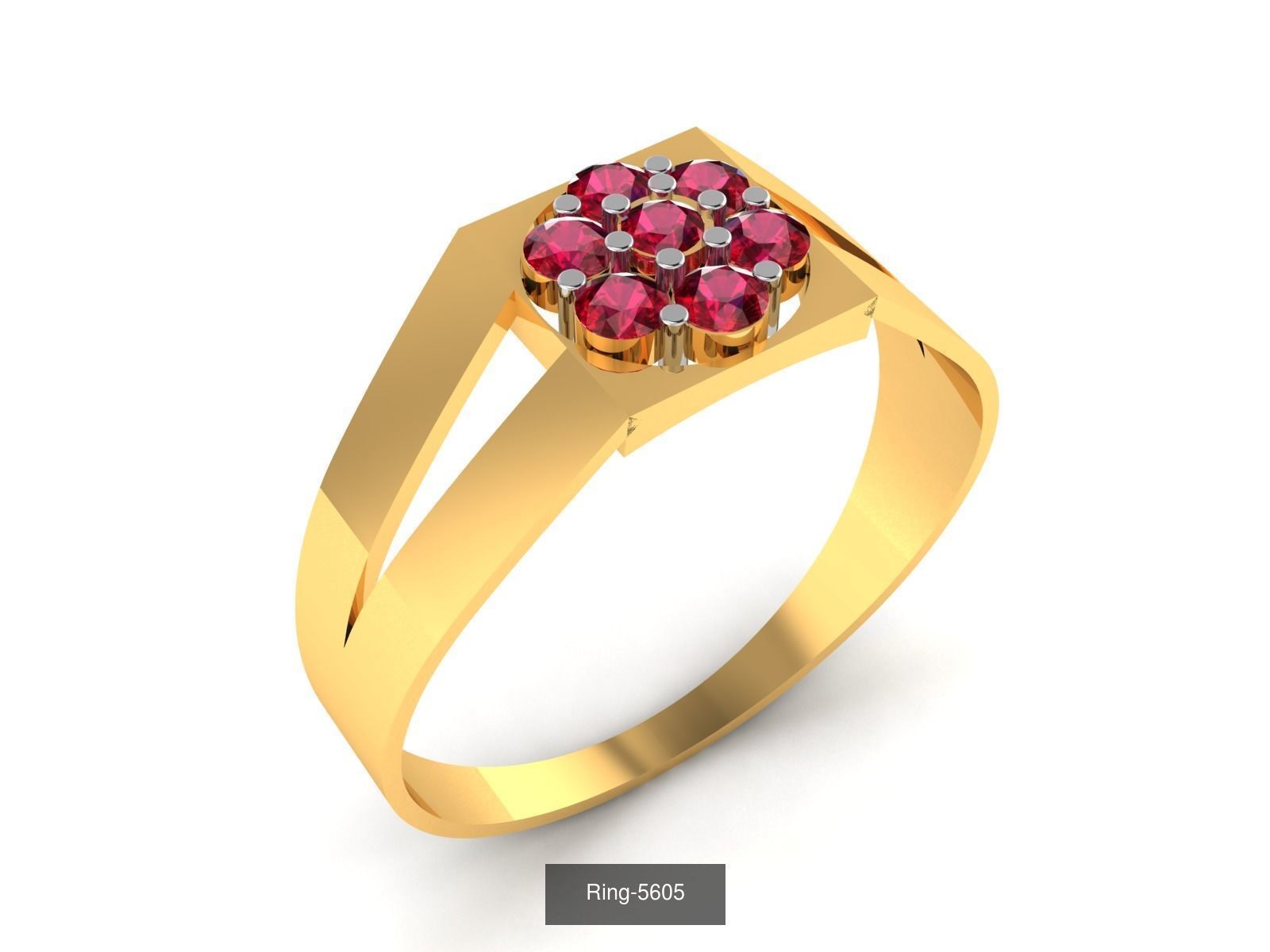 106 Gemstone Rings 3dm renders details 3D Model Collection_6