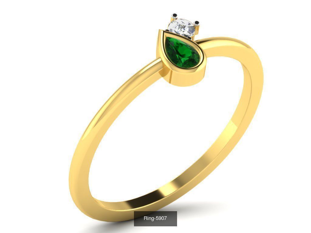 106 Gemstone Rings 3dm renders details 3D Model Collection_50
