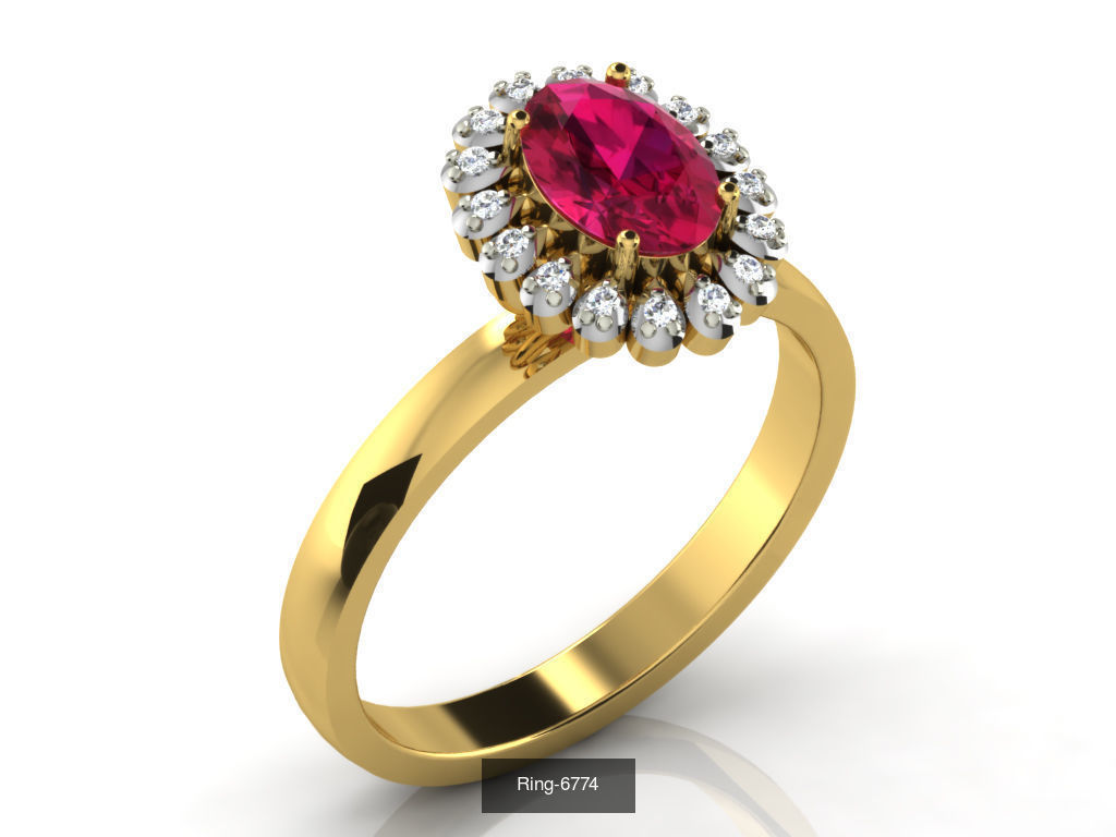 106 Gemstone Rings 3dm renders details 3D Model Collection_82