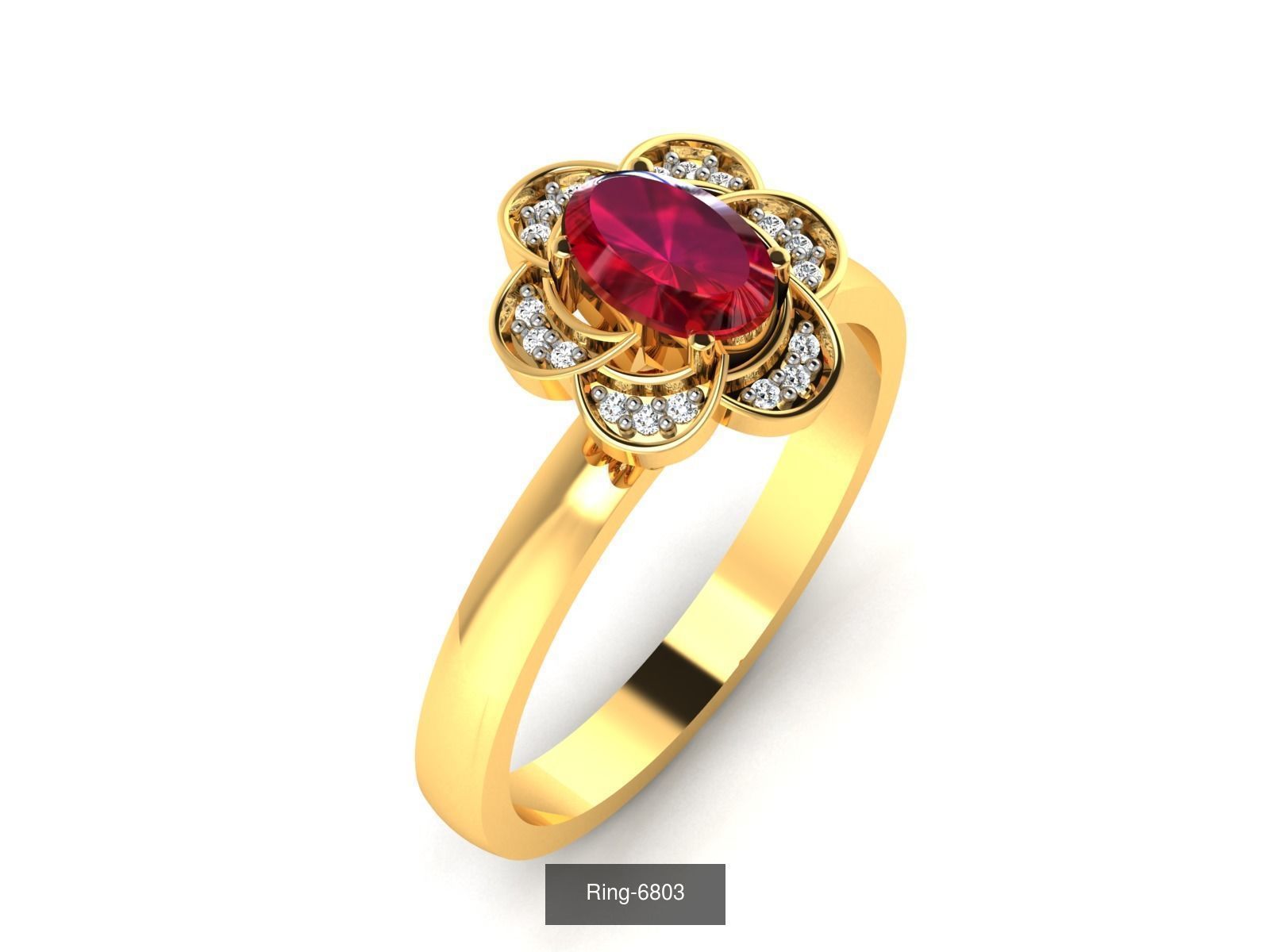 106 Gemstone Rings 3dm renders details 3D Model Collection_79