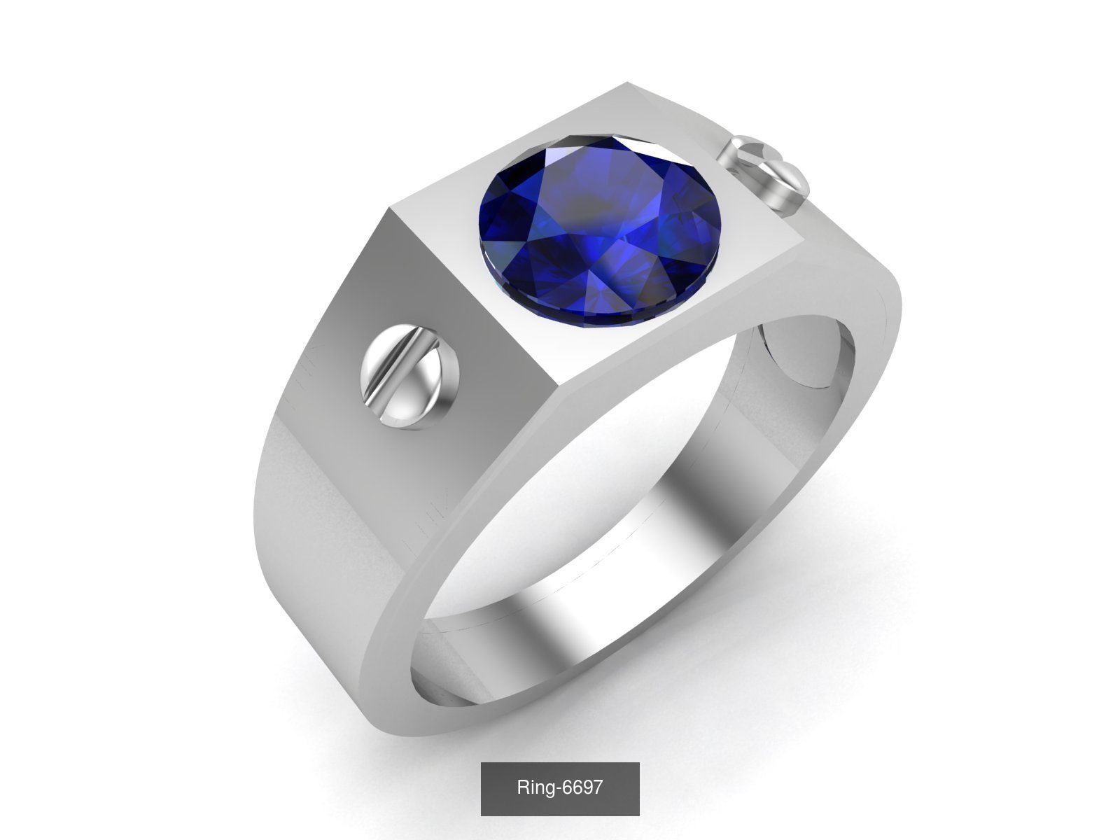 106 Gemstone Rings 3dm renders details 3D Model Collection_89