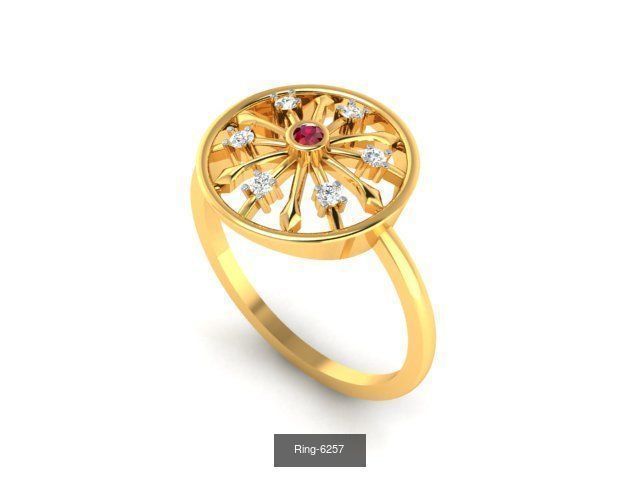 106 Gemstone Rings 3dm renders details 3D Model Collection_72