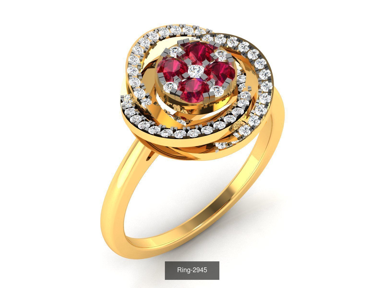106 Gemstone Rings 3dm renders details 3D Model Collection_21