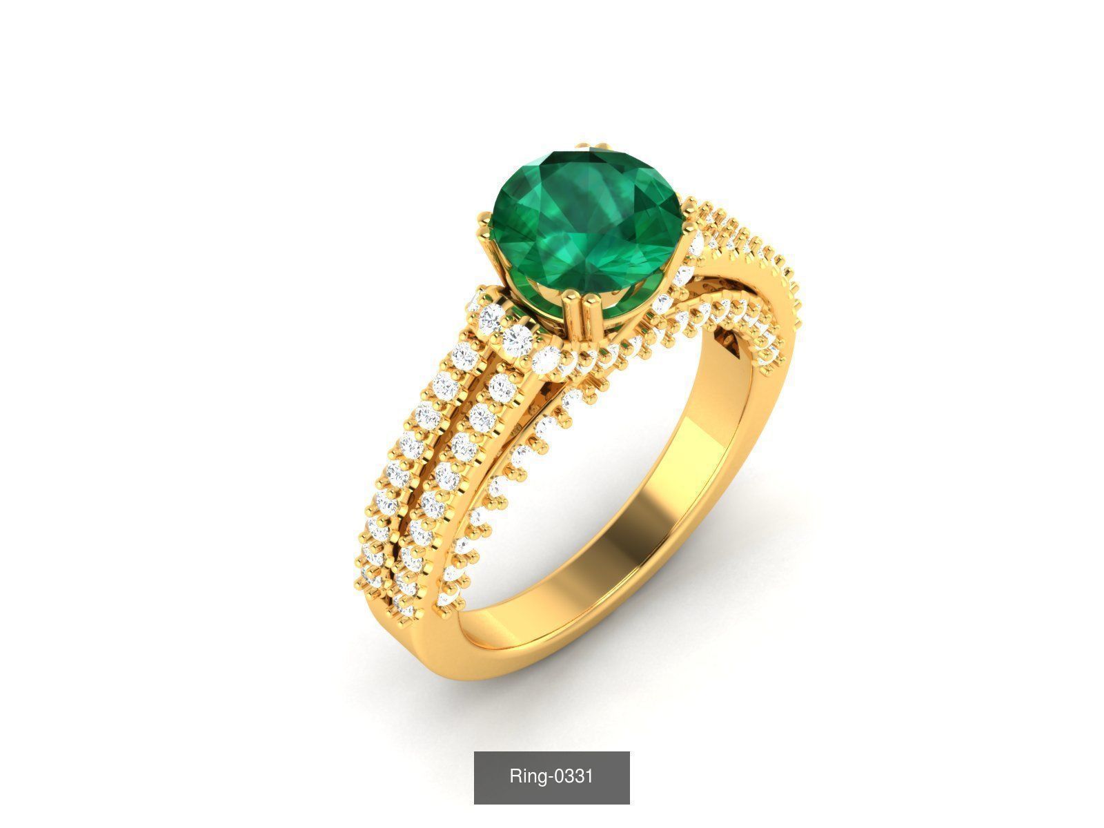 106 Gemstone Rings 3dm renders details 3D Model Collection_42