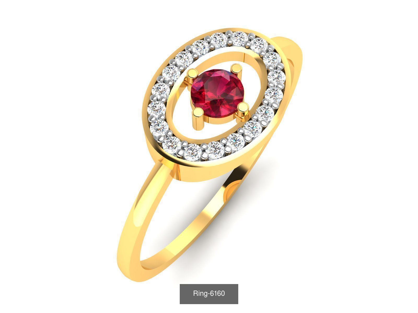 106 Gemstone Rings 3dm renders details 3D Model Collection_62