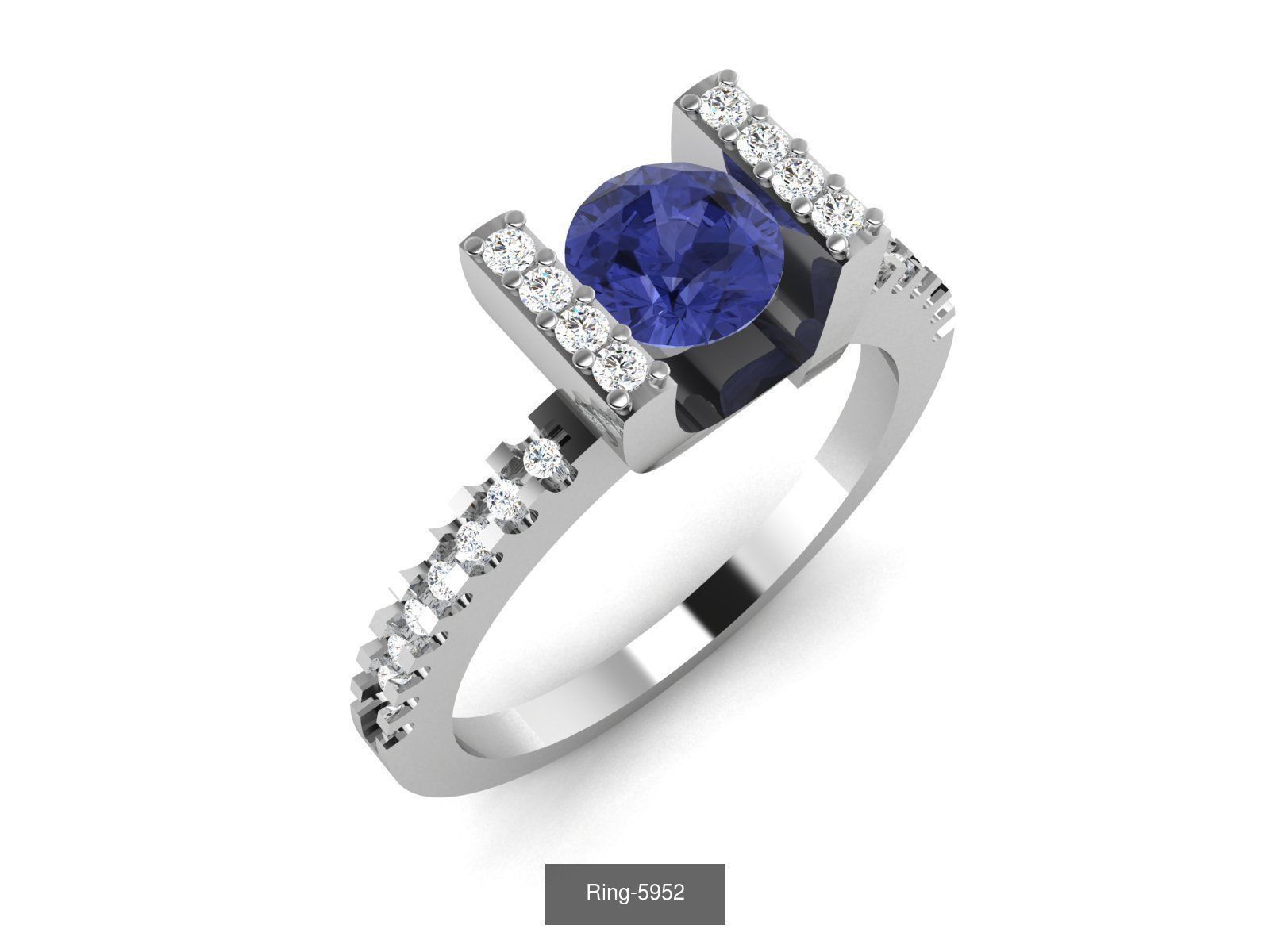 106 Gemstone Rings 3dm renders details 3D Model Collection_44