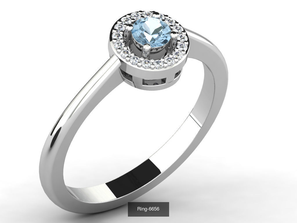 106 Gemstone Rings 3dm renders details 3D Model Collection_95