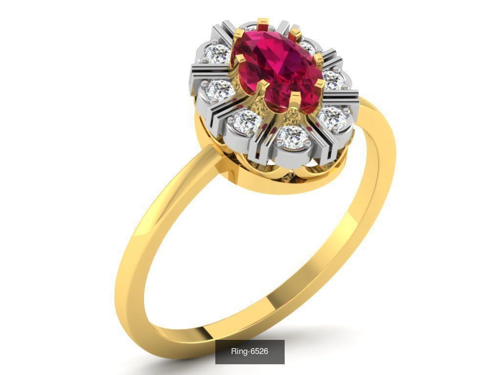 106 Gemstone Rings 3dm renders details 3D Model Collection_104