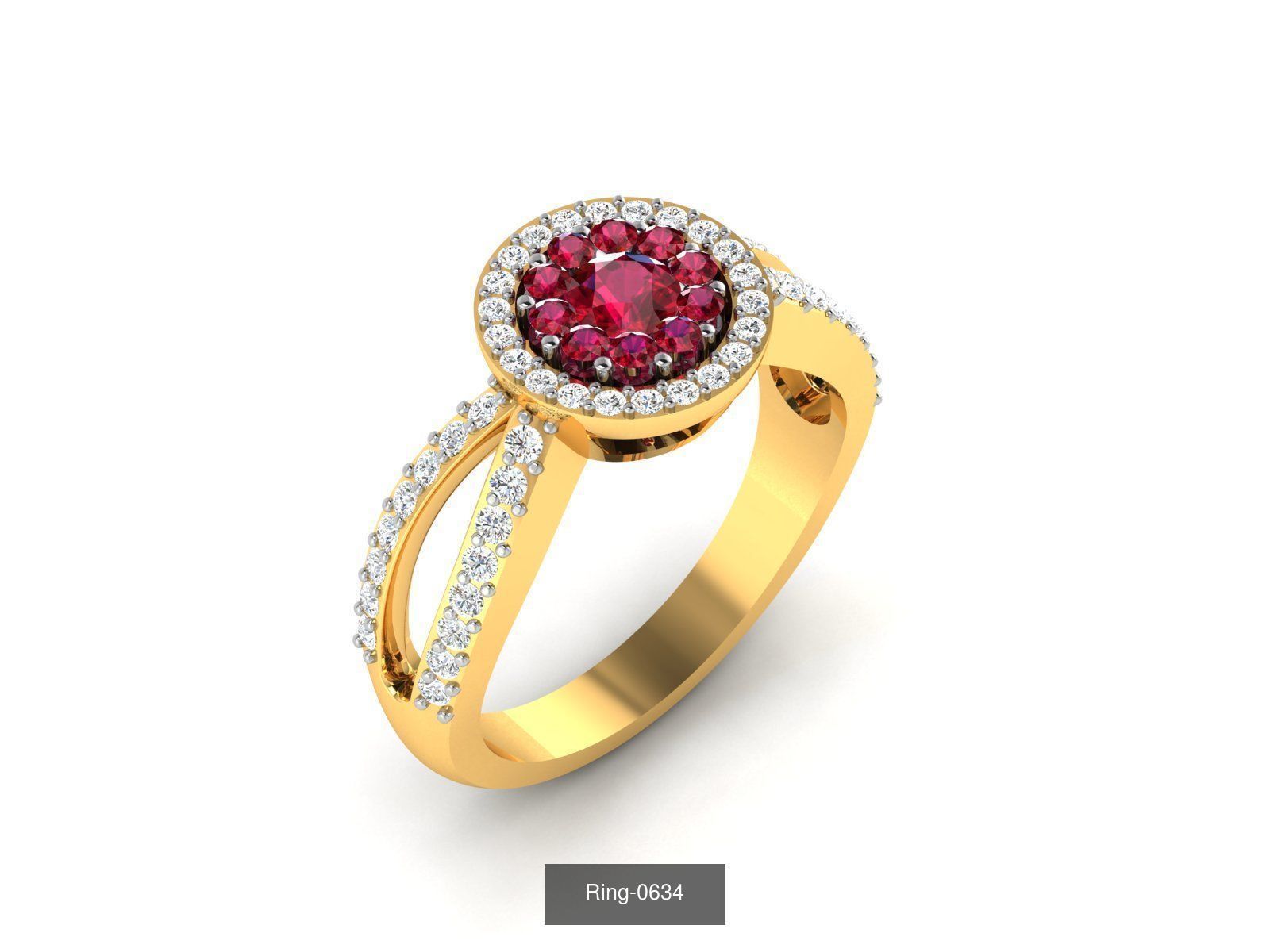 106 Gemstone Rings 3dm renders details 3D Model Collection_39